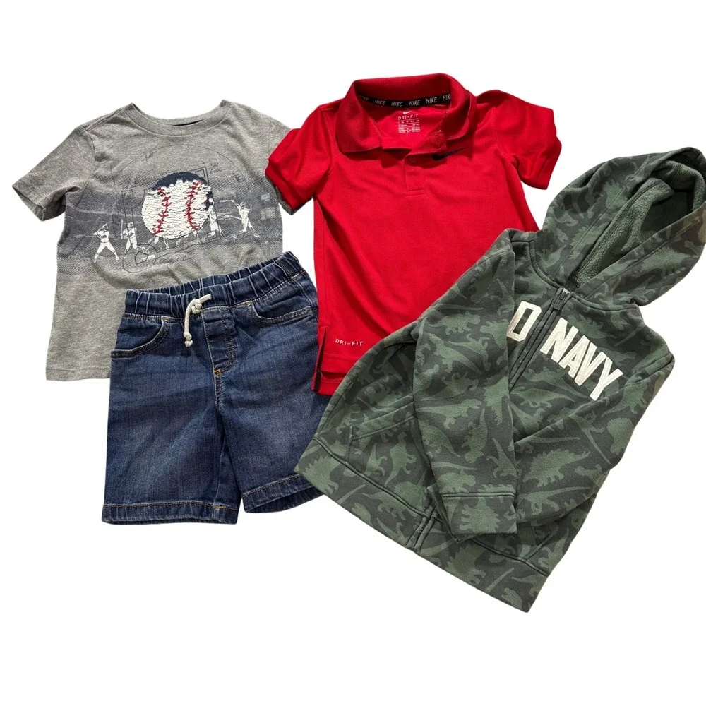 Old Navy Nike Sonoma Jumping Beans 4T 4 Boy Lot Hoodie Polo Jean Tee Casual Cozy